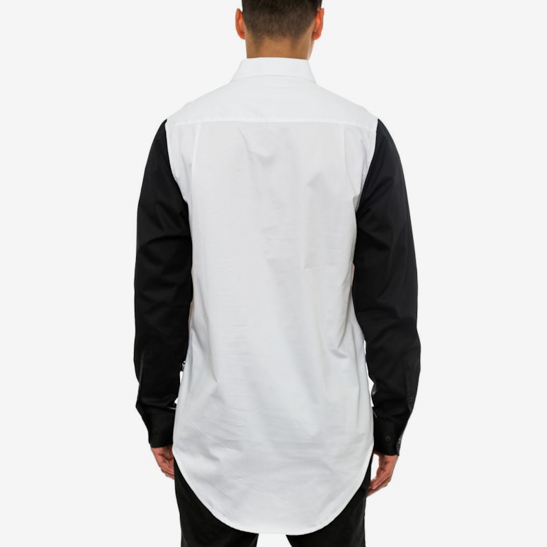 Stripe Patron Button up White/black