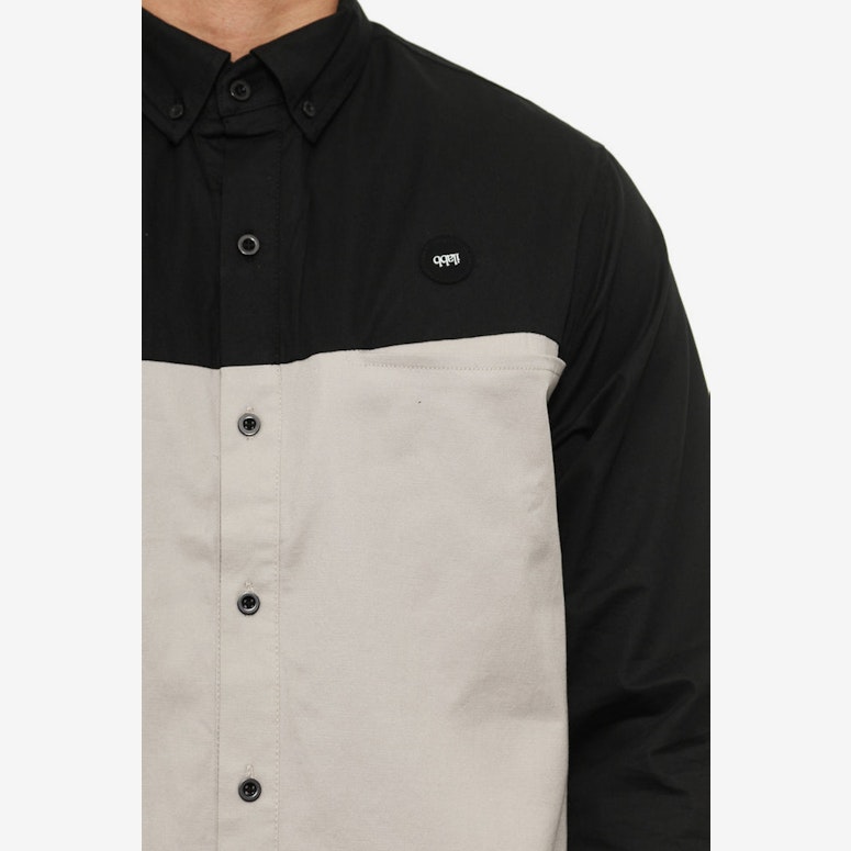 Trilateral Long Sleeve Shirt Black/white/gre
