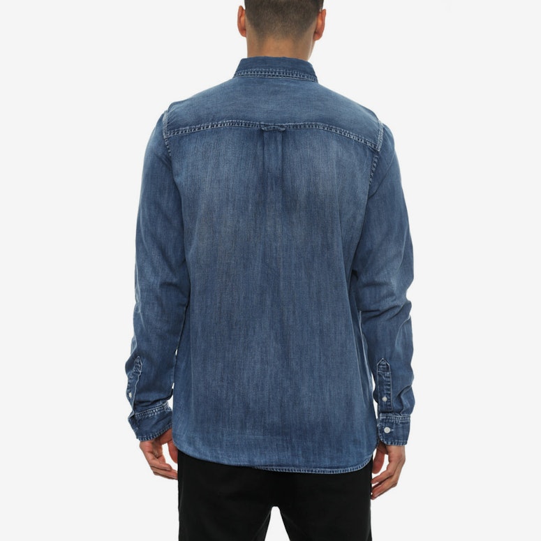 Civil Long Sleeve Button-up Blue