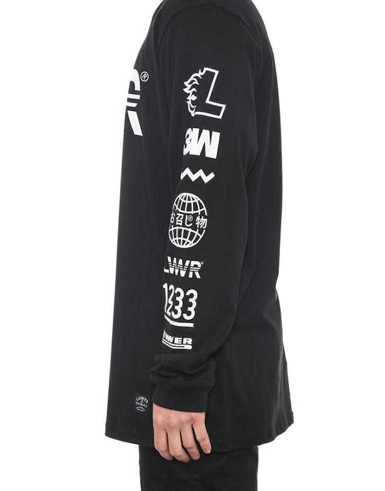 Qrs Long Sleeve Tee Listed Black