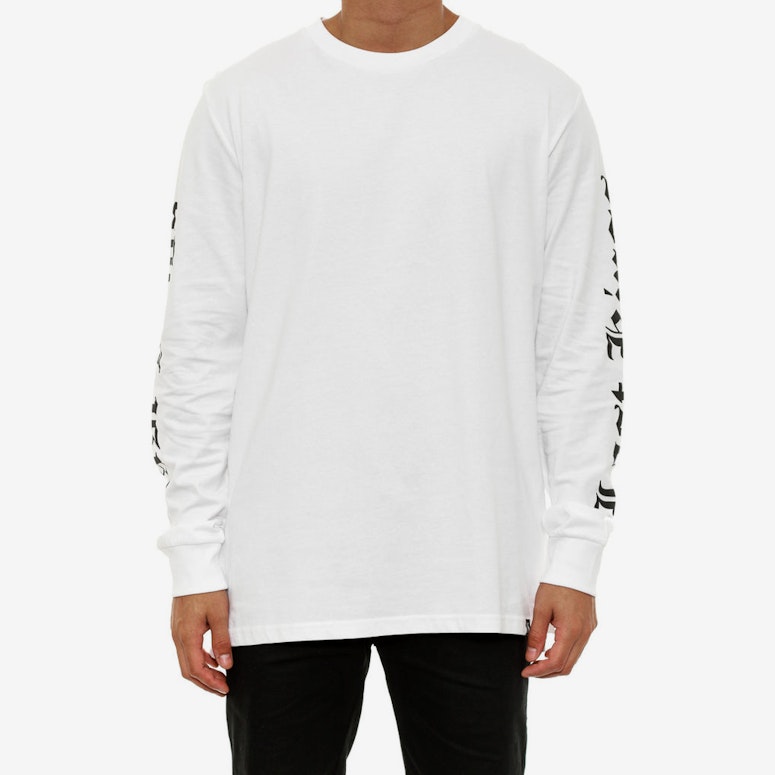 Aside Long Sleeve T White