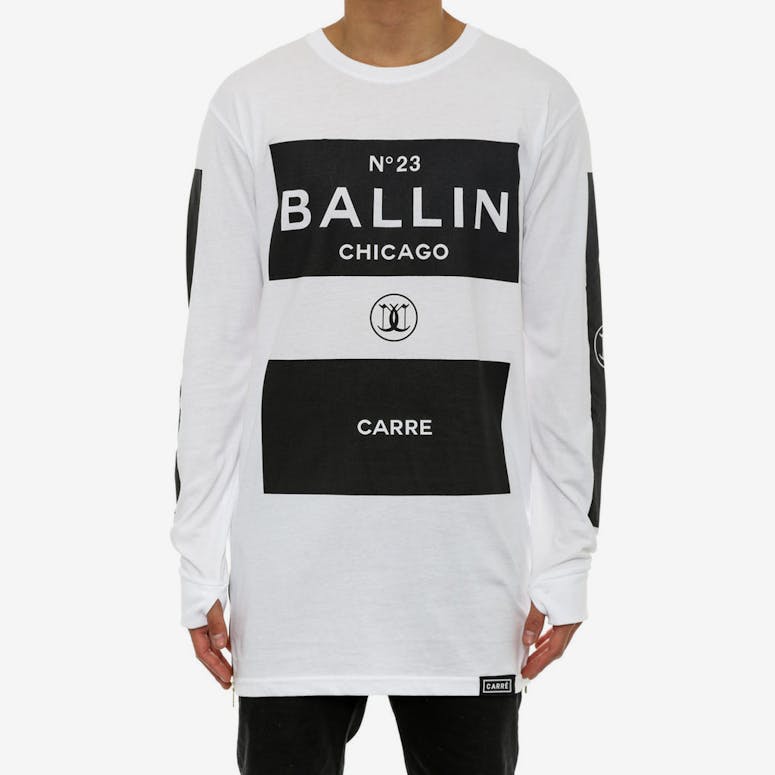 Ballin Blocks Capone 2 Long Sleeve White