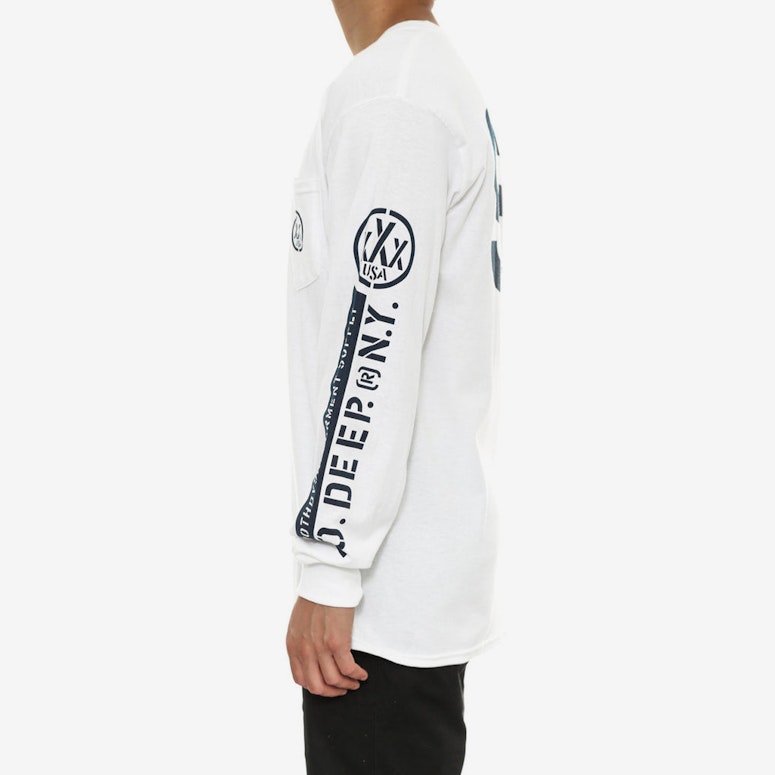 Offshore Long Sleeve Tee White