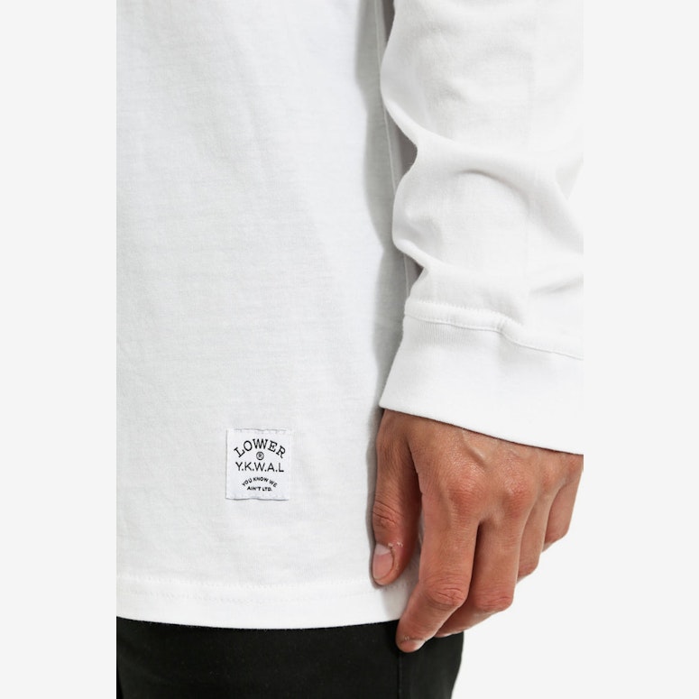 42k Qrs Long Sleeve Tee White