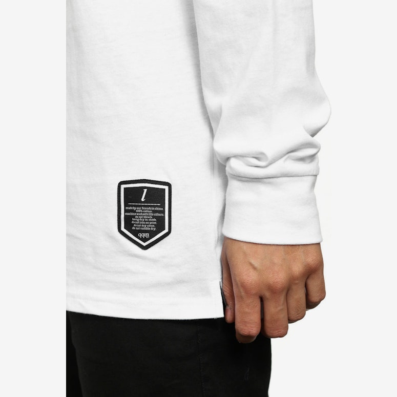 Gather Long Sleeve Tee White