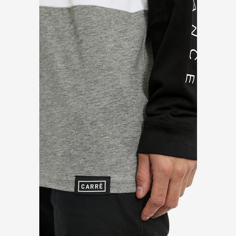 LE Tour Panel T Long Sleeve Black/white/gre