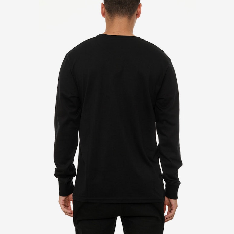 Long Sleeve Pocket Tee Black