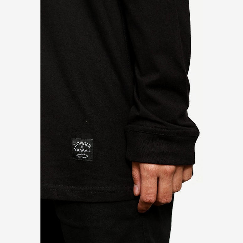Riverside Qrs L/sleeve Tee Black