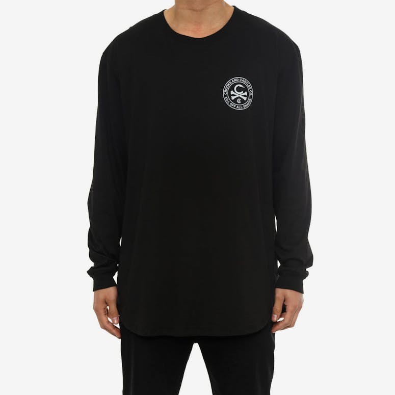 C-bones Long Sleeve Scallop Tee Black/grey
