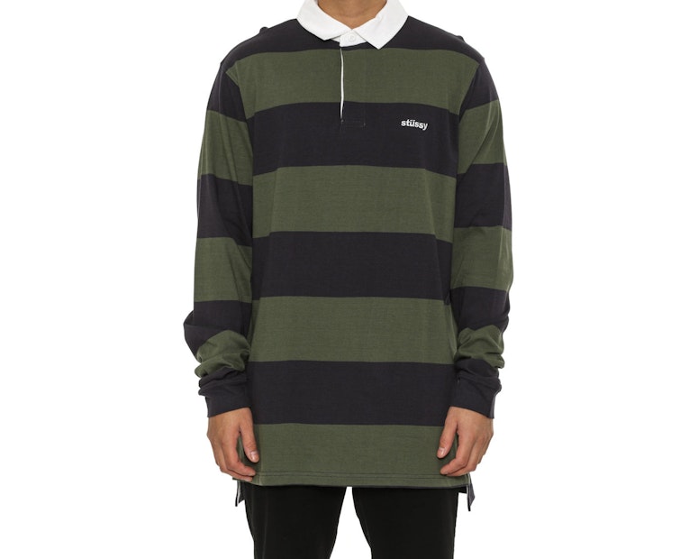 Hendrix Rugby Long Sleeve Tee Green/purple