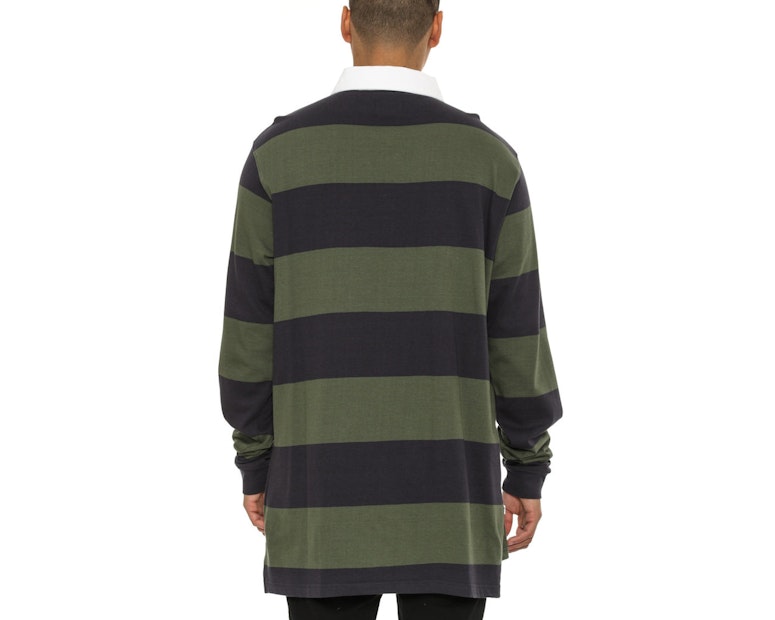 Hendrix Rugby Long Sleeve Tee Green/purple
