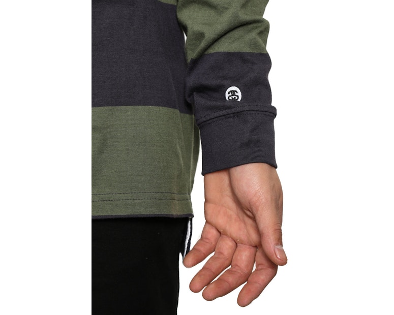 Hendrix Rugby Long Sleeve Tee Green/purple