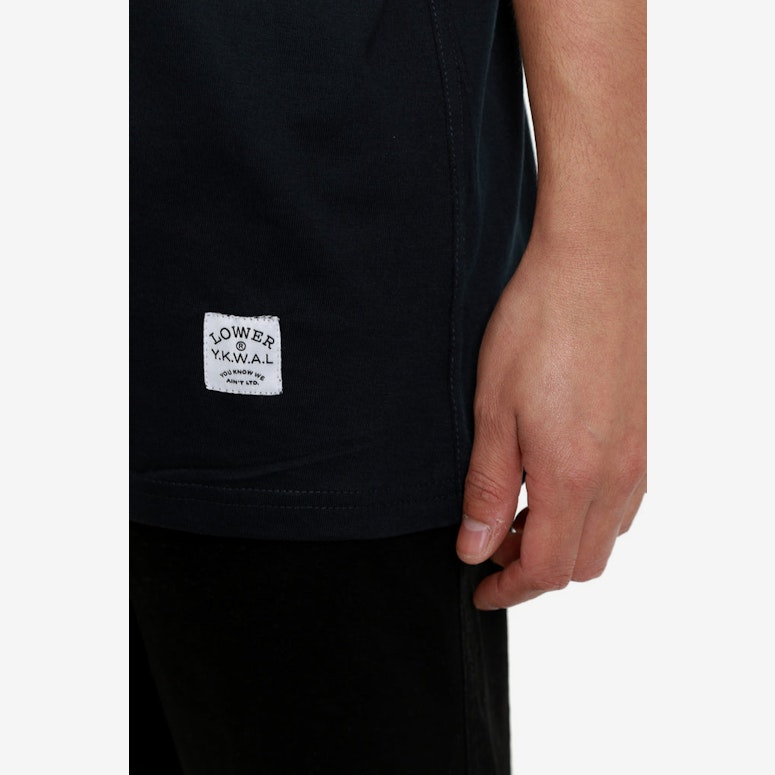 Split Qrs Tee Navy