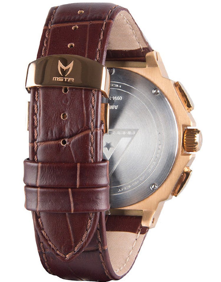 Ambassador Roman Numerals Black/rose Gold