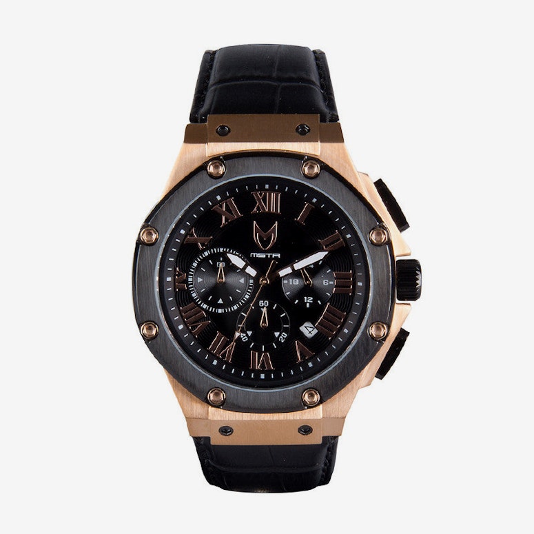Ambassador Roman Numerals Brown/gold/brow