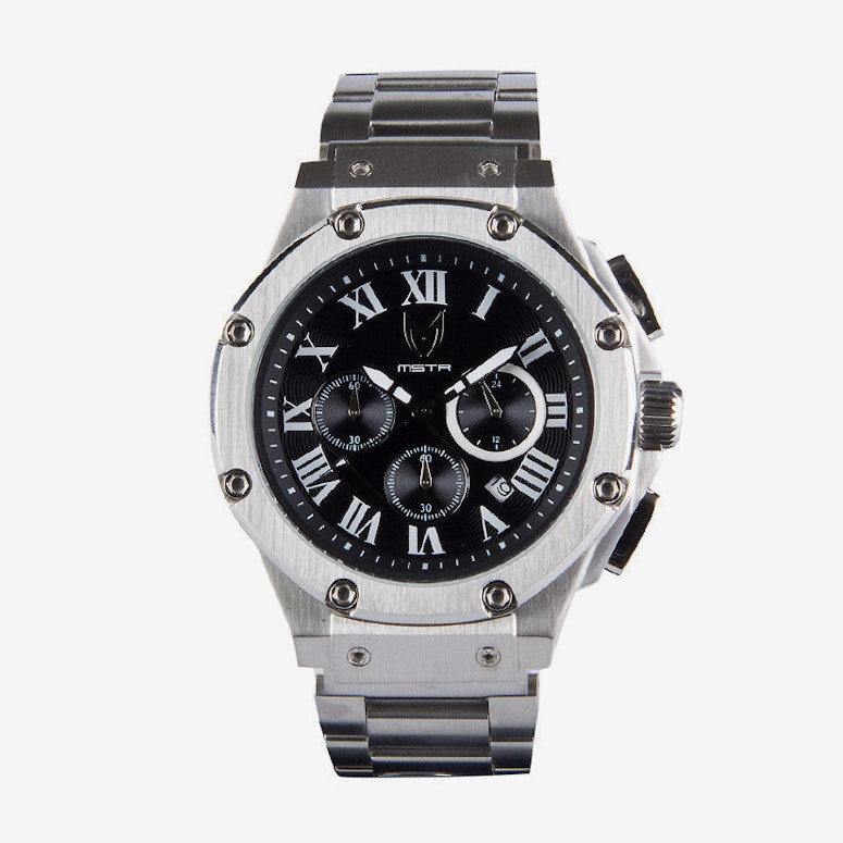 Ambassador Roman Numerals Silver/black