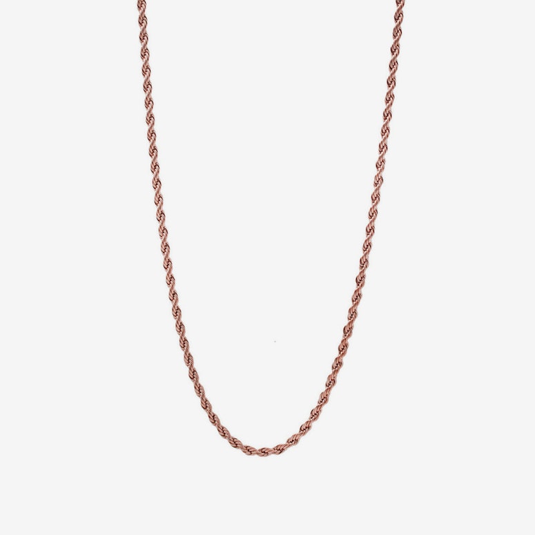 Rope Chain Rose Gold