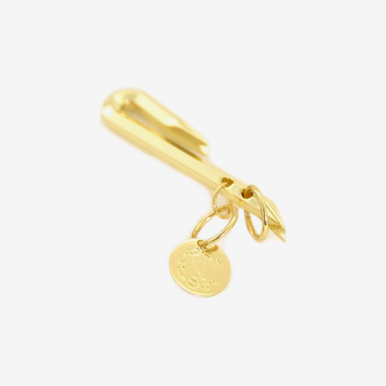 Metal Heist Key Chain Gold