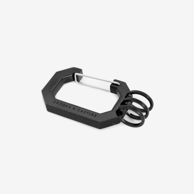 Metal C-note Carabiner Black