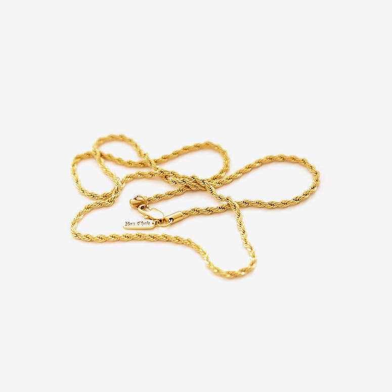 Brass Logo Chain 30 Gold