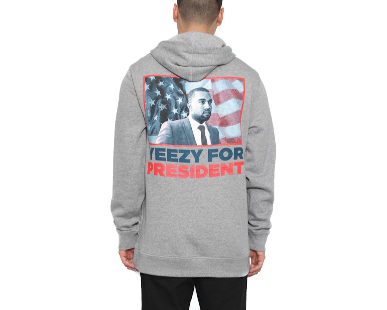 YE for President Hoodie Grey