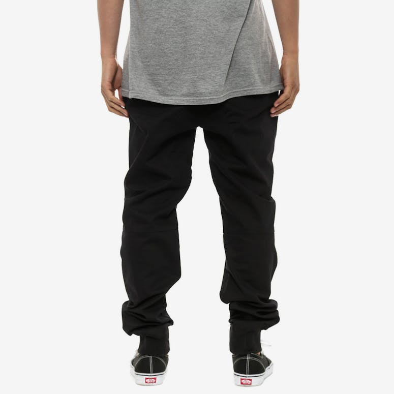 Cotton Moto Pants Black