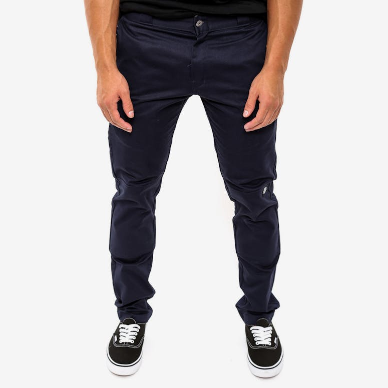 Double Knee Skinny Slim Navy