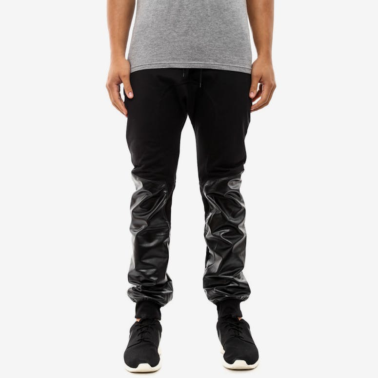 PU Down Leg Pant Black