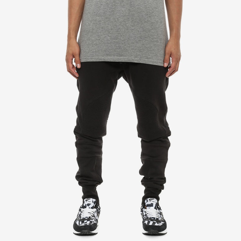 Crank Biker Sweatpant Black