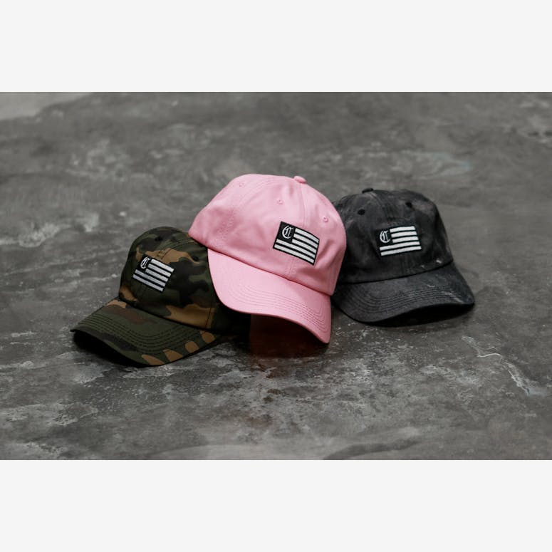 C Flag Precurv Leather Strapbk Camo