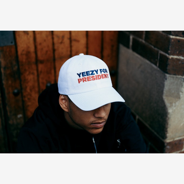 YE For President Strapback White