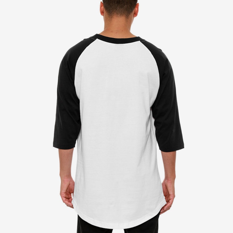 Origins Crewneck 3/4 Raglan Tee Black/white