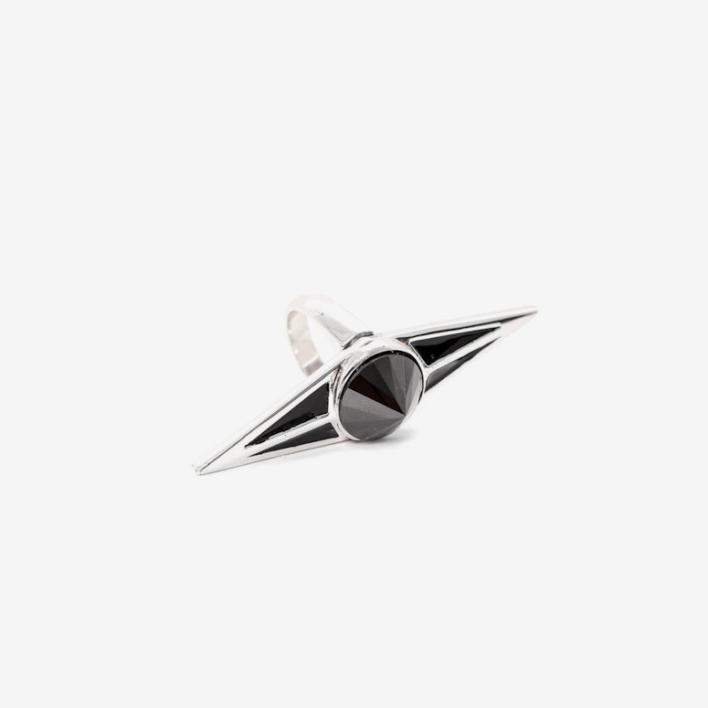 the Protector Ring Silver/black