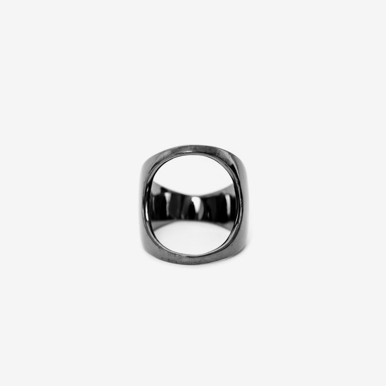 Open Space Ring Gunmetal