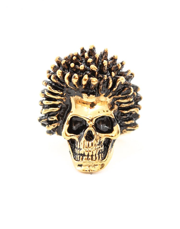 Sid Skull Ring Gold