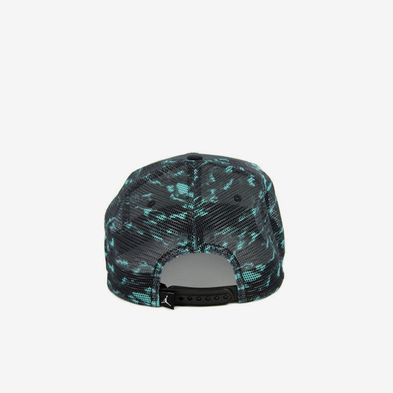 Cloud Camo Trucker Snapback Black/turquoise