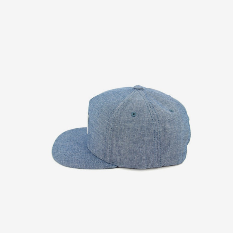 Chambray Box Logo Snapback Navy
