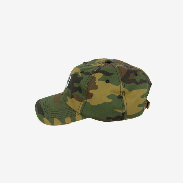 C Flag Precurv Leather Strapbk Camo