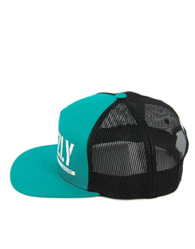 Bear Stamp Trucker Snapback Teal