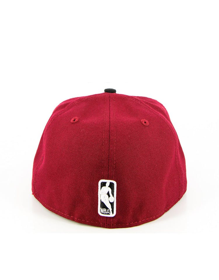 Miami Heat Fashion Fitted Maroon/black