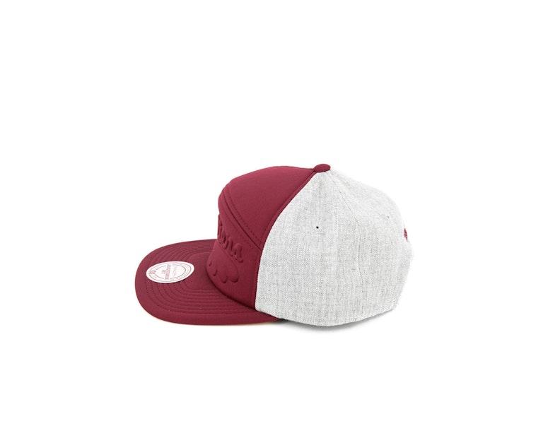 Cavaliers Debossd Foam Snapback Burgundy/grey