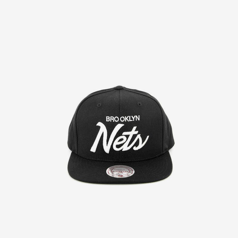 Nets Basic Script Snapback Black