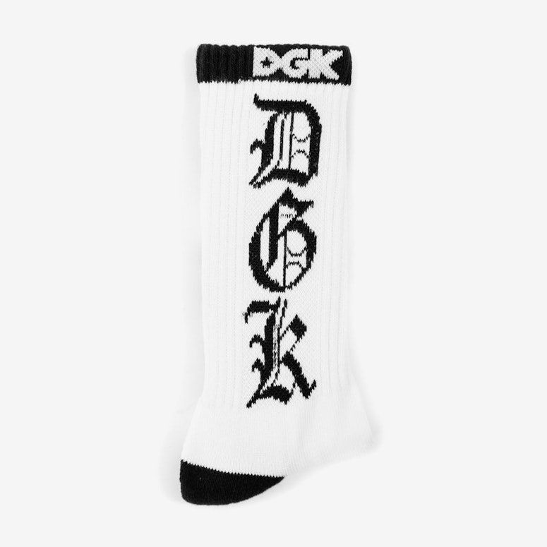 Dime Sock White/black