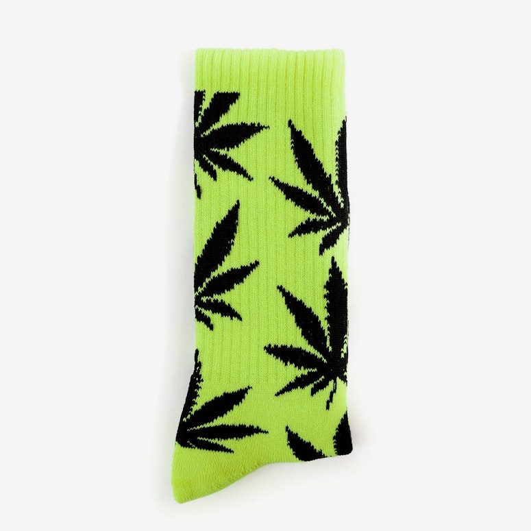 the Plantlife Socks 3 Lime/black