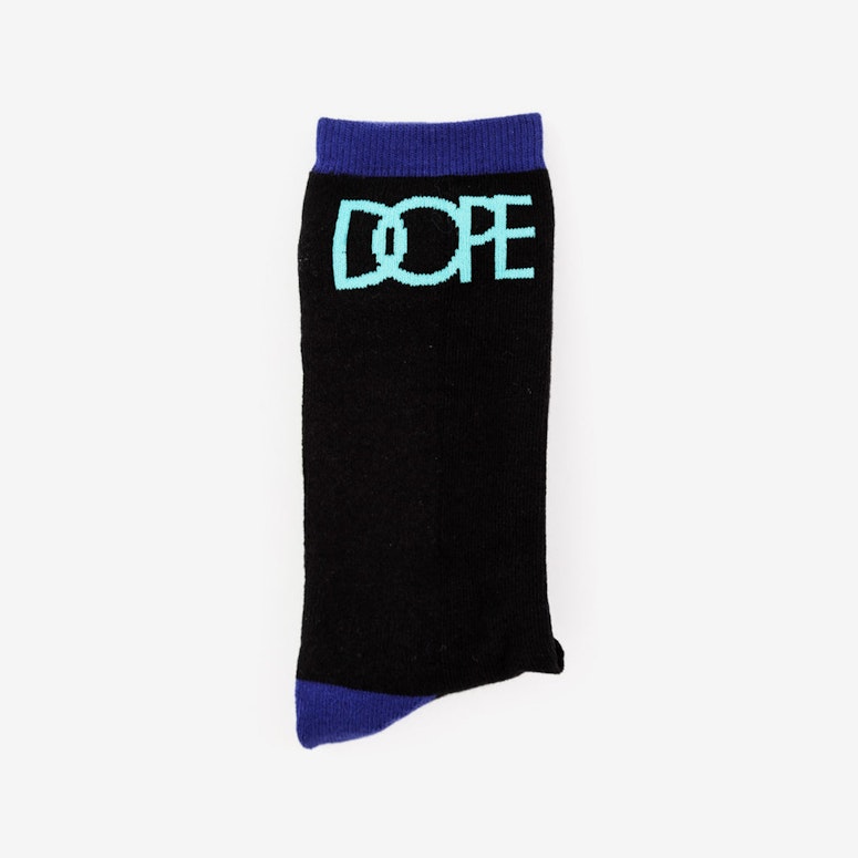 Classic Logo Socks Black/purple/aq
