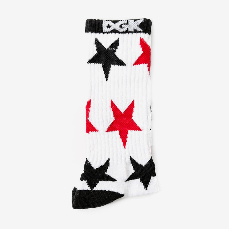 Shooter Sock White/red/black
