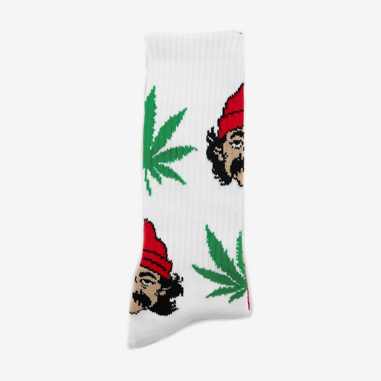 Cheech and Chong 420 Sock White