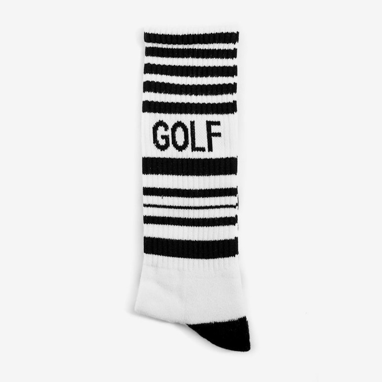 Striped Hockey Sock White