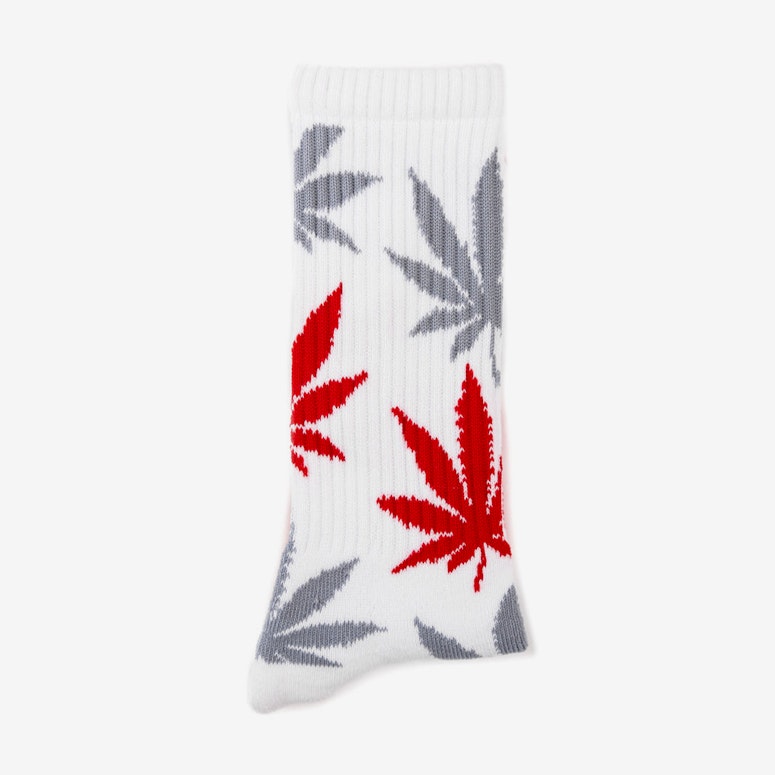 the Plantlife Socks 3 White/grey/red