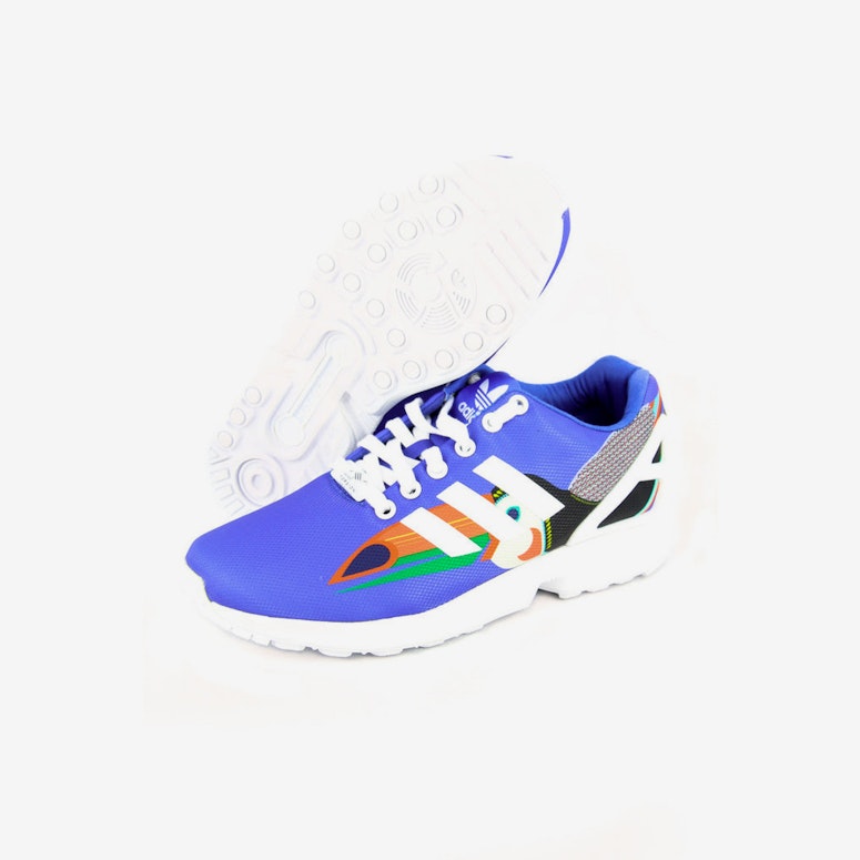 ZX Flux Womens Blue/white/blue